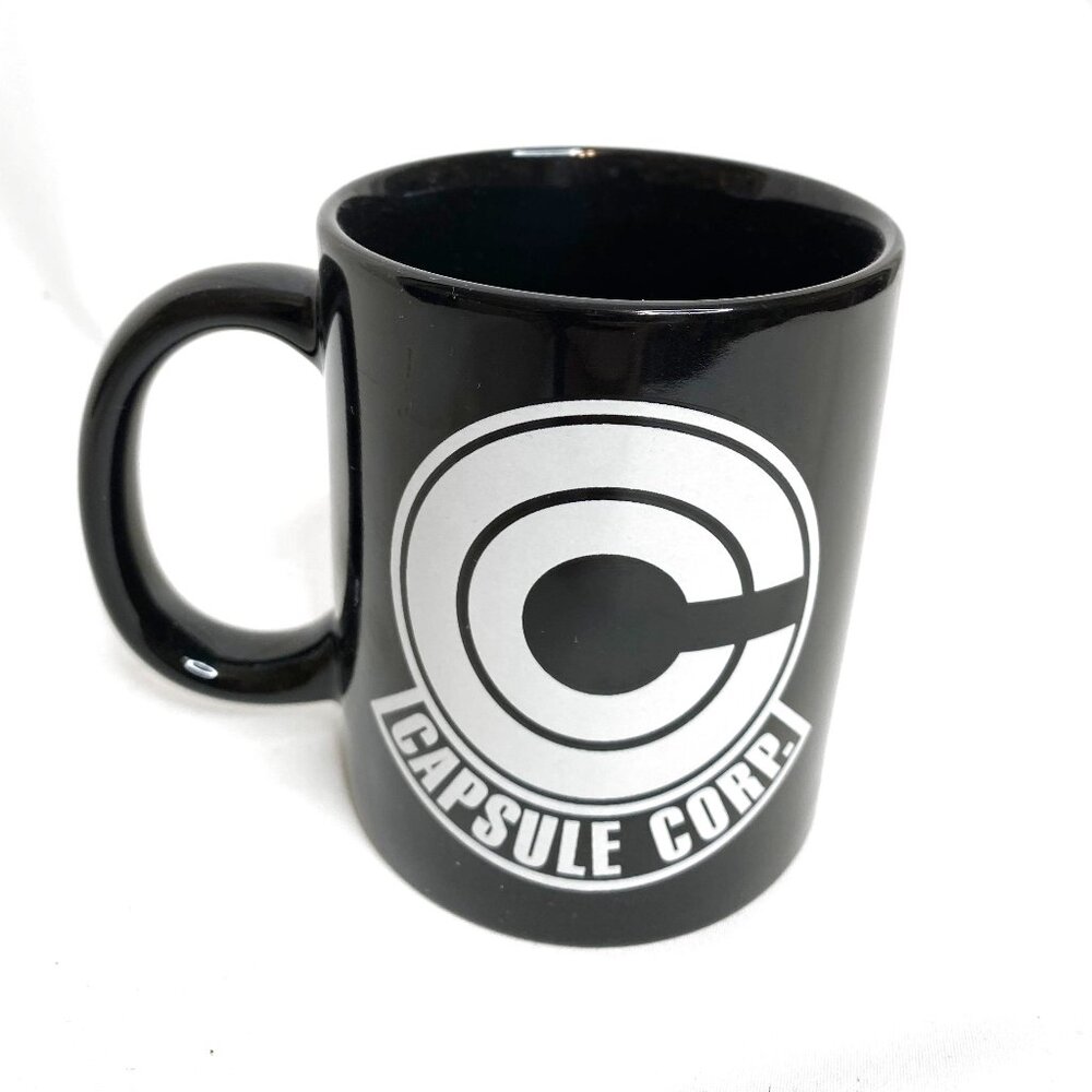 3/$20 - Capsule Corp. Dragon Ball Z - Black Coffee Mug Cup Anime Manga Japan 90s